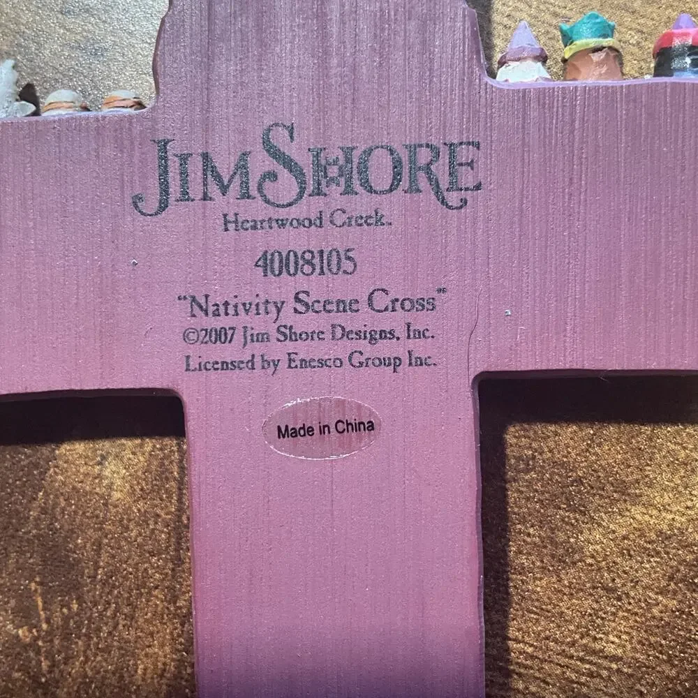 Jim Shore 2007 Heartwood Creek Cross Nativity Scene Cross 4008105